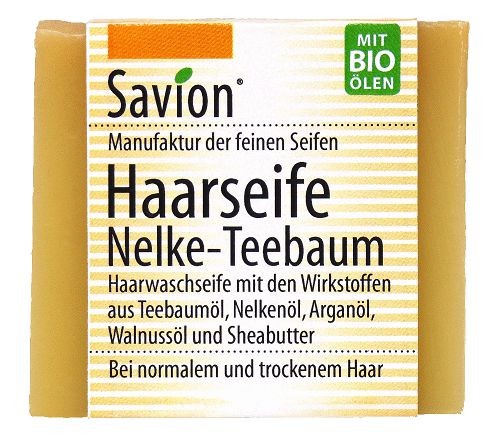 Savion Haarwaschseife Nelke-Teebaum, 85 g