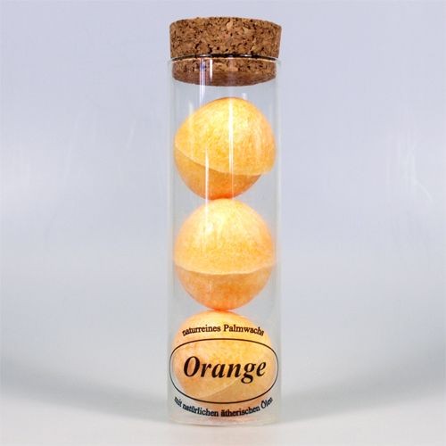 Stearin-Dufthalbkugeln Orange