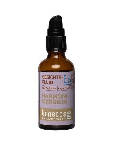 BenecosBIO Gesichtsfluid Bio-Wildrose - Harmonisierer:in, 50 ml