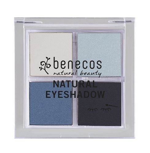 Benecos Natural Quattro Eyeshadow true blue, 8 g