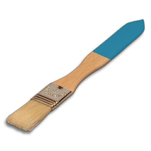 Backpinsel himmelblau, 20 cm, 1 Zoll, Buchenholz