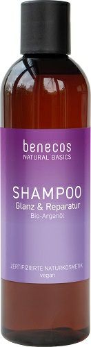 Benecos Natural Basics Shampoo Glanz &amp; Reparatur, 250 ml
