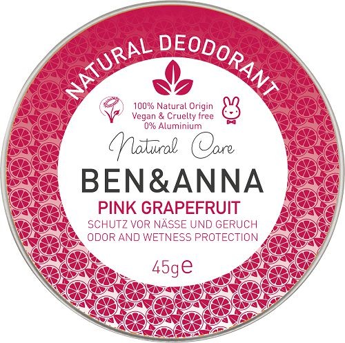 Ben &amp; Anna Cream Deo Pink Grapefruit, 45 g