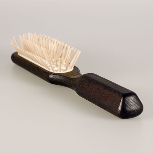 Redecker Haarbürste, länglich, Thermoholz, 5 Reihen, mit geraden Holzstiften