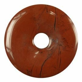 Donut Jaspis rot, 40 mm