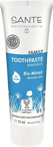 Sante Dental med Family Toothpaste Bio-Minze mit Fluroid, 75 ml