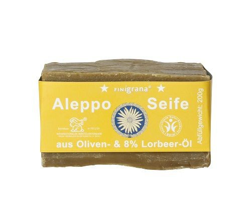 FINigrana® Alepposeife Olive mit 8% Lorbeeröl, 200 g