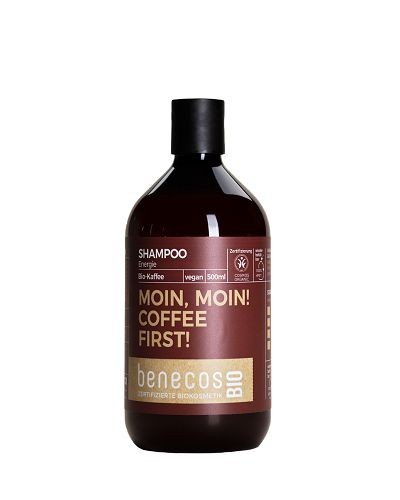 Benecos Shampoo Unisex Coffein - Moin! Moin! Coffee first!, 500 ml