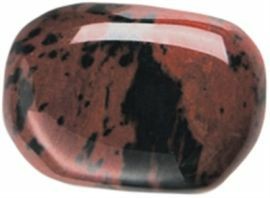 Mahagony-Obsidian Trommelstein, Größe L, 1 St.