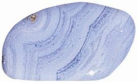 Chalcedon blau Trommelstein, Größe L, 1 St.