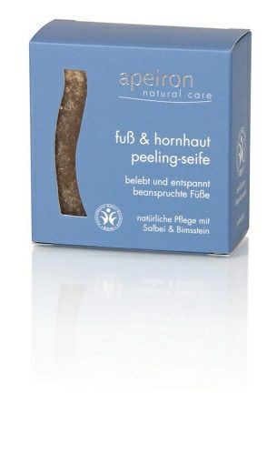 Apeiron Fuß &amp; Hornhaut Peeling-Seife, 100 g